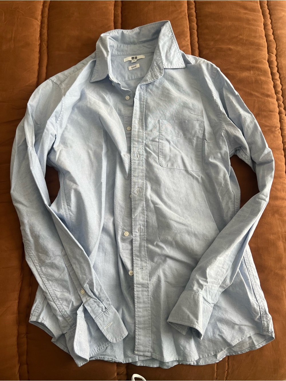 Uniqlo Light Blue Oxford Button-Down Shirt - Men's